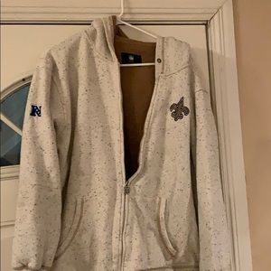 Full zip New Orleans Saints hoodie